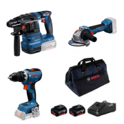 Bosch GBH 185-LI + GWS 18V-8 + GSB 18V-65