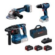 Bosch GBH 18V-22 + GWS 18V-11 S + GSB 18V-65