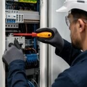 İzeltaş 1000V İzoleli Elektrikçi Düz Tornavida
