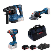 Bosch GBH 185-LI + GWS 18V-8 + GDX 18V-285