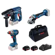Bosch GBH 180-LI + GWS 18V-10 + GDX 18V-285
