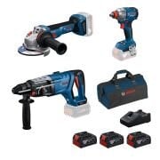 Bosch GBH 18V-28 D + GWS 18V-11 S + GDX 18V-285