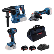 Bosch GBH 18V-28 C + GWS 18V-11 + GDR 18V-220