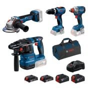 Bosch GBH 18V-22 + GWS 18V-11 S + GSB 18V-65 + GDX 18V-285