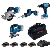Bosch GKS 18V-51 + GSA 18V-24 + GST 185-LI + GSB 183-LI