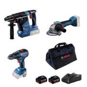 Bosch GBH 187-LI + GWS 18V-8 + GSR 18V-50