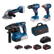 Bosch GBH 18V-22 + GWS 18V-8 + GSB 185-LI + GDX 18V-285