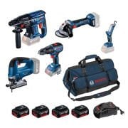 Bosch GBH 180-LI + GWS 180-LI + GSB 18V-50 + GST 185-LI + GLI 18V-300
