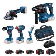 Bosch GBH 185-LI + GWS 18V-8 + GSB 18V-45 + GDX 18V-285 + GLI 18V-300
