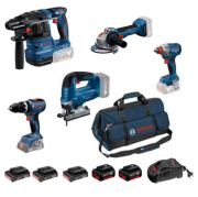 Bosch GBH 185-LI + GWS 18V-8 + GSB 18V-65 + GDX 18V-285 + GST 185-LI