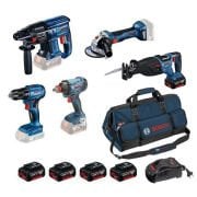 Bosch GBH 180-LI + GWS 180-LI + GSR 185-LI + GDX 180-LI + GSA 185-LI