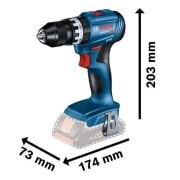 Bosch GSB 18V-45 Şarjlı Matkap 5 Ah x 2 adet