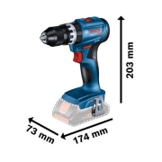 Bosch GSB 18V-45 Şarjlı Matkap Solo (akü hariç)