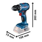 Bosch GSR 18V-45 Akülü Vidalama Solo (akü hariç)