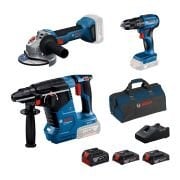 Bosch GBH 187-LI + GWS 18V-8 + GSB 185-LI