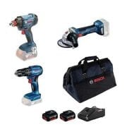 Bosch GSB 185-LI + GDX 180-LI + GWS 180-LI