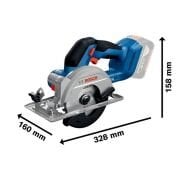 Bosch GKS 18V-51 Akülü Daire Testere 2 Ah x 2 adet