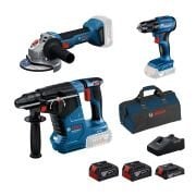 Bosch GBH 18V-24 C + GWS 18V-8 + GSR 185-LI
