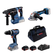 Bosch GBH 187-LI + GWS 18V-11 + GSB 18V-65