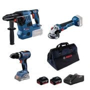Bosch GBH 18V-28 C + GWS 18V-10 + GSB 18V-65