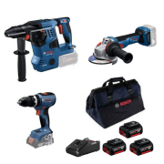 Bosch GBH 18V-28 C + GWS 18V-11 + GSB 18V-65