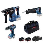 Bosch GBH 187-LI + GSB 18V-50 + GSA 185-LI