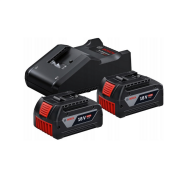 Bosch Şarj Seti GAL 18V-40 + GBA 18V 4.0 Ah x 2 adet