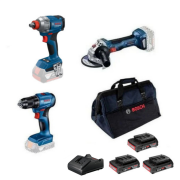 Bosch GWS 18V-8 + GSR 18V-45 + GDX 18V-285