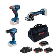 Bosch GWS 18V-8 + GSR 18V-45 + GDX 18V-285