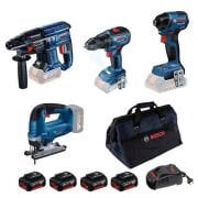 Bosch GBH 180-LI + GSR 18V-50 + GDR 18V-220 + GST 185-LI