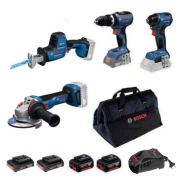Bosch GWS 18V-11 + GSB 18V-65 + GDR 18V-220 C + GSA 18V-24