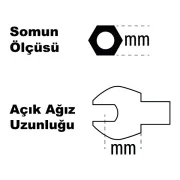 Ceta Form Açık Ağız Tork Anahtarı Ucu