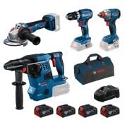 Bosch GBH 18V-28 C + GWS 18V-11 S + GSB 18V-45 + GDX 18V-285