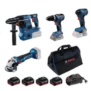 Bosch GBH 18V-28 C + GWS 18V-10 + GSB 18V-65 + GDR 18V-220