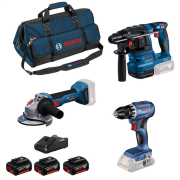 Bosch GBH 18V-22 + GWS 18V-8 + GSR 18V-45