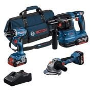 Bosch GSR 18V-45 + GBH 18V-22 + GWS 18V-8