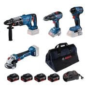 Bosch GBH 18V-28 D + GWS 18V-10 + GSB 18V-50 + GDR 18V-220