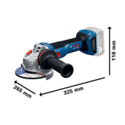 Bosch GWS 18V-11 S Akülü Taşlama 5 Ah + 8 Ah
