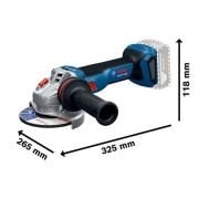 Bosch GWS 18V-11 S Akülü Taşlama 4 Ah x 1 adet