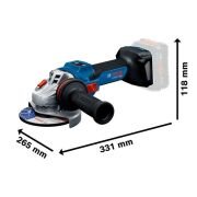 Bosch GWS 18V-15 S Akülü Taşlama 5 Ah x 2 adet