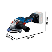 Bosch GWS 18V-15 S Akülü Taşlama Solo (akü hariç)