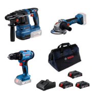Bosch GBH 185-LI + GWS 18V-8 + GSB 183-LI