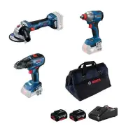 Bosch GWS 180-LI + GSR 18V-50 + GDX 18V-285