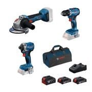 Bosch GWS 18V-8 + GSR 18V-45 + GDR 18V-215