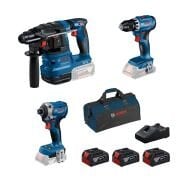 Bosch GBH 18V-22 + GSR 18V-45 + GDR 18V-215