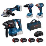 Bosch GBH 185-LI + GWS 18V-11 S + GSB 18V-65 + GDX 18V-285