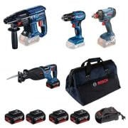 Bosch GBH 180-LI + GSA 185-LI + GSR 185-LI + GDX 180-LI