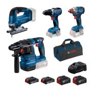 Bosch GBH 18V-22 + GSR 18V-65 + GDX 18V-285 + GST 185-LI