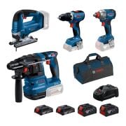 Bosch GBH 185-LI + GSR 18V-65 + GDX 18V-285 + GST 185-LI