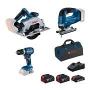 Bosch GKS 185-LI  + GST 185-LI + GSR 18V-45
